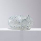 OVOID VASE IN SPECKLED GLASS, 1920s