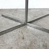 Transparent acrylic and chrome side table, 1970s design.