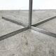 Transparent acrylic and chrome side table, 1970s design.