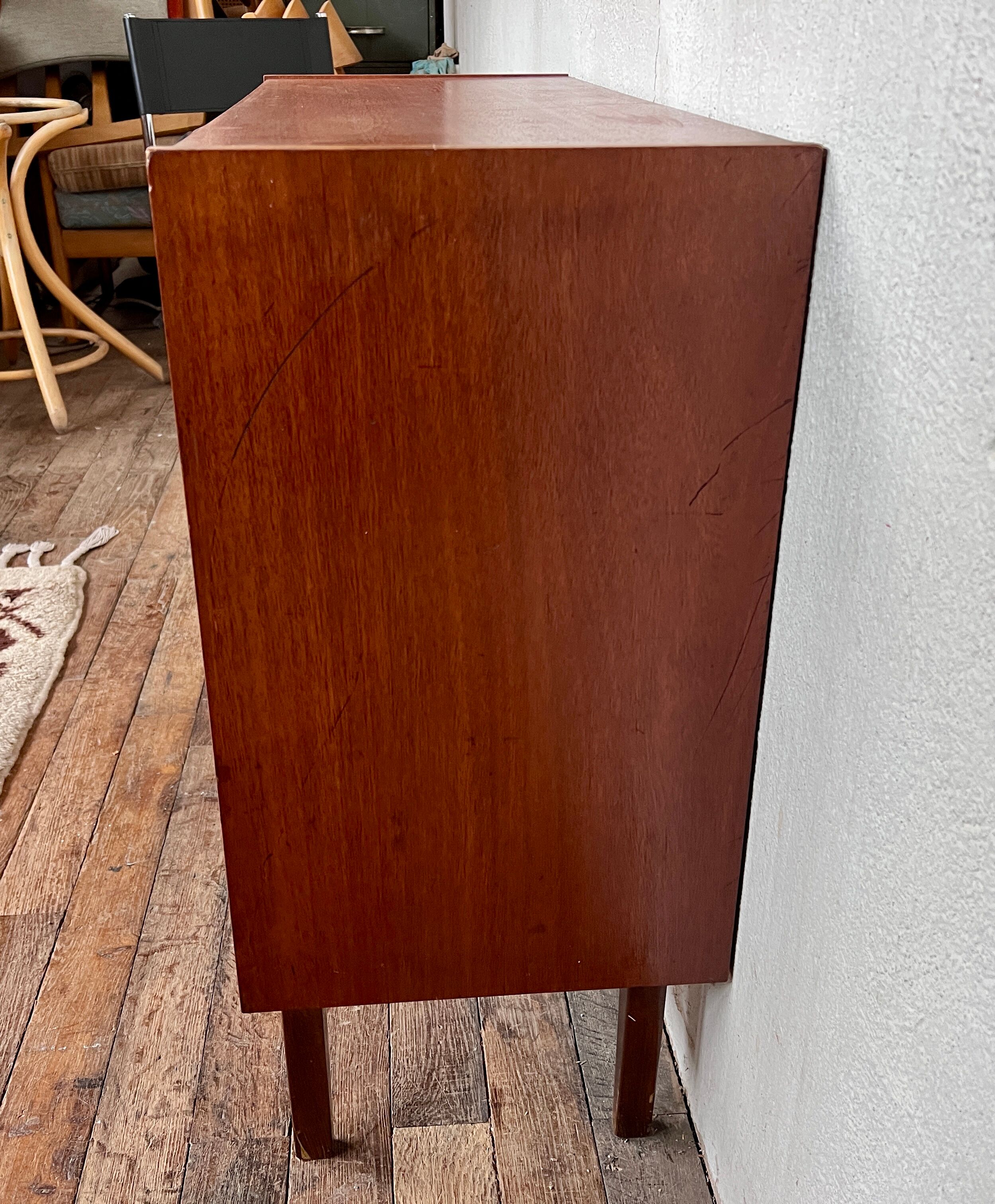Buffet two vintage teak doors 1960