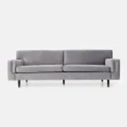 Sofa Helsinki silver velour, Scandinavian design