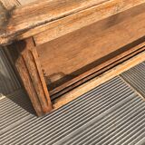 Old 1900 solid oak jewelry showcase