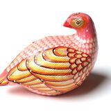 Mexican bird in signed papier-mâché, 70s