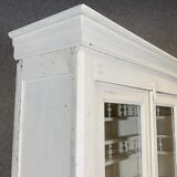 Vaisselier in chestnut patinated in white late 19th century