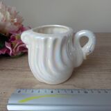 Iridescent Ceramic Swan Tumbler, Swan Pot Bathroom Decoration