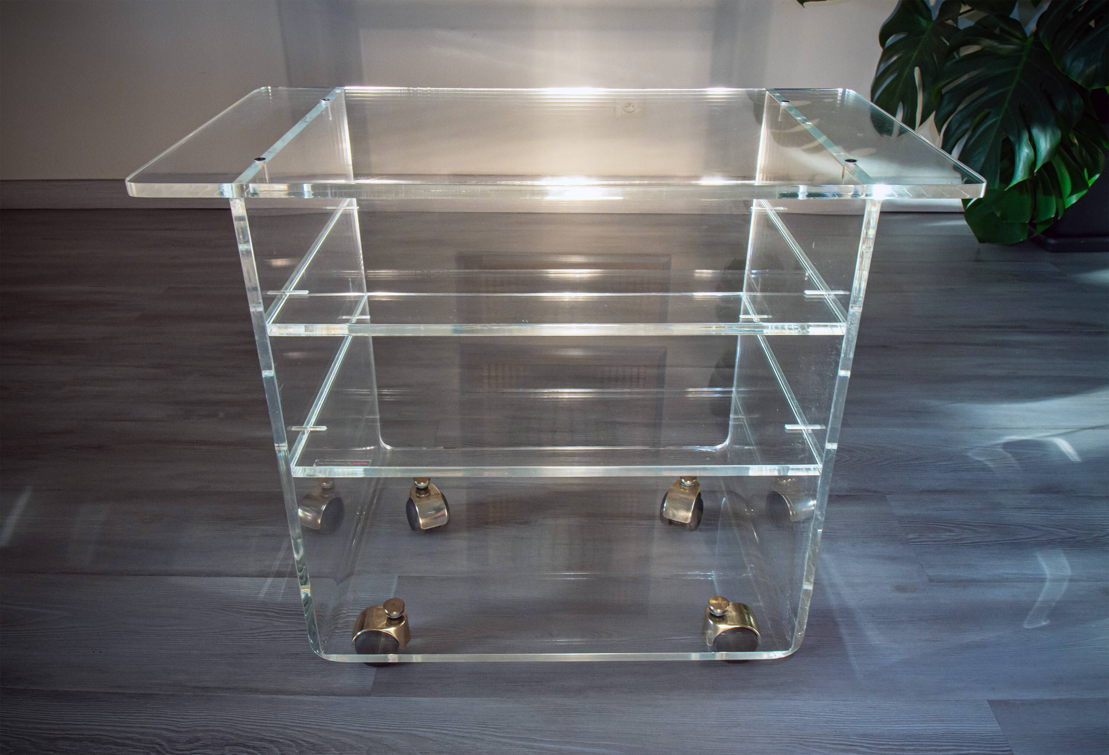 Plexiglass furniture, David Lange for Marais international 1970-80