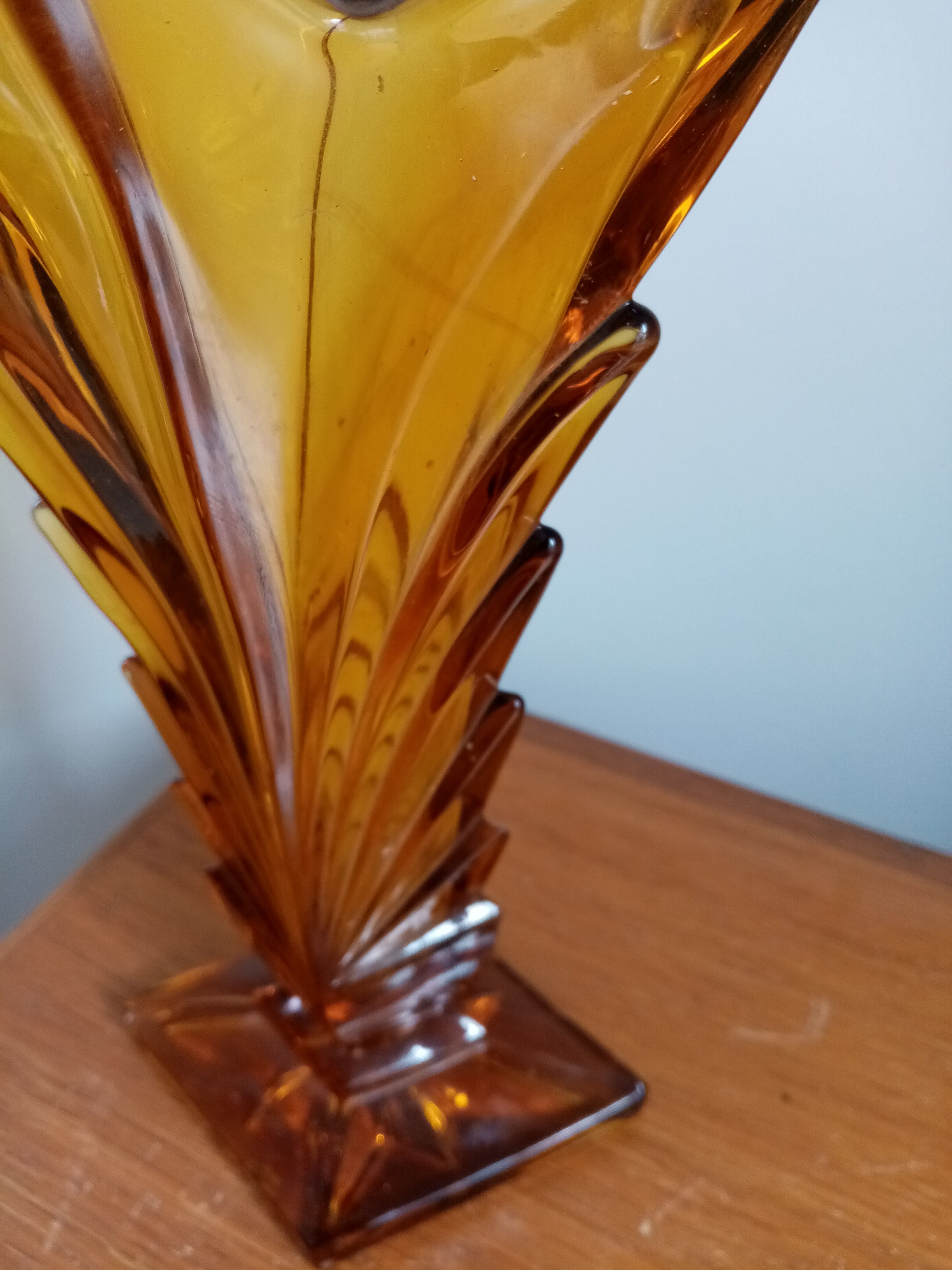 Vintage amber vase