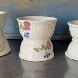 Set of 3 old diabolo egg cups
