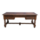 Oak desk, Neo-Gothic style – Late 19th century