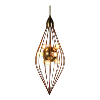 1950s ceiling lamp in the style of Angelo Lelli, Arredoluce