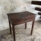 Antique Indonesian teak workbench with one drawer H82.5 L76x49.