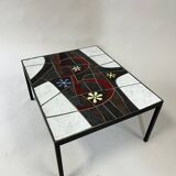 Table d'appoint en céramique par Paul Vermeire pour Perignem, années 1960.