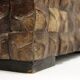 Pair of coconut mosaic shell plant holders