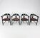 Set of 4 Black Lacquered Model 225 Thonet Armchairs, 1980s