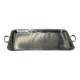 Classic silver tray with pearl stripe frieze