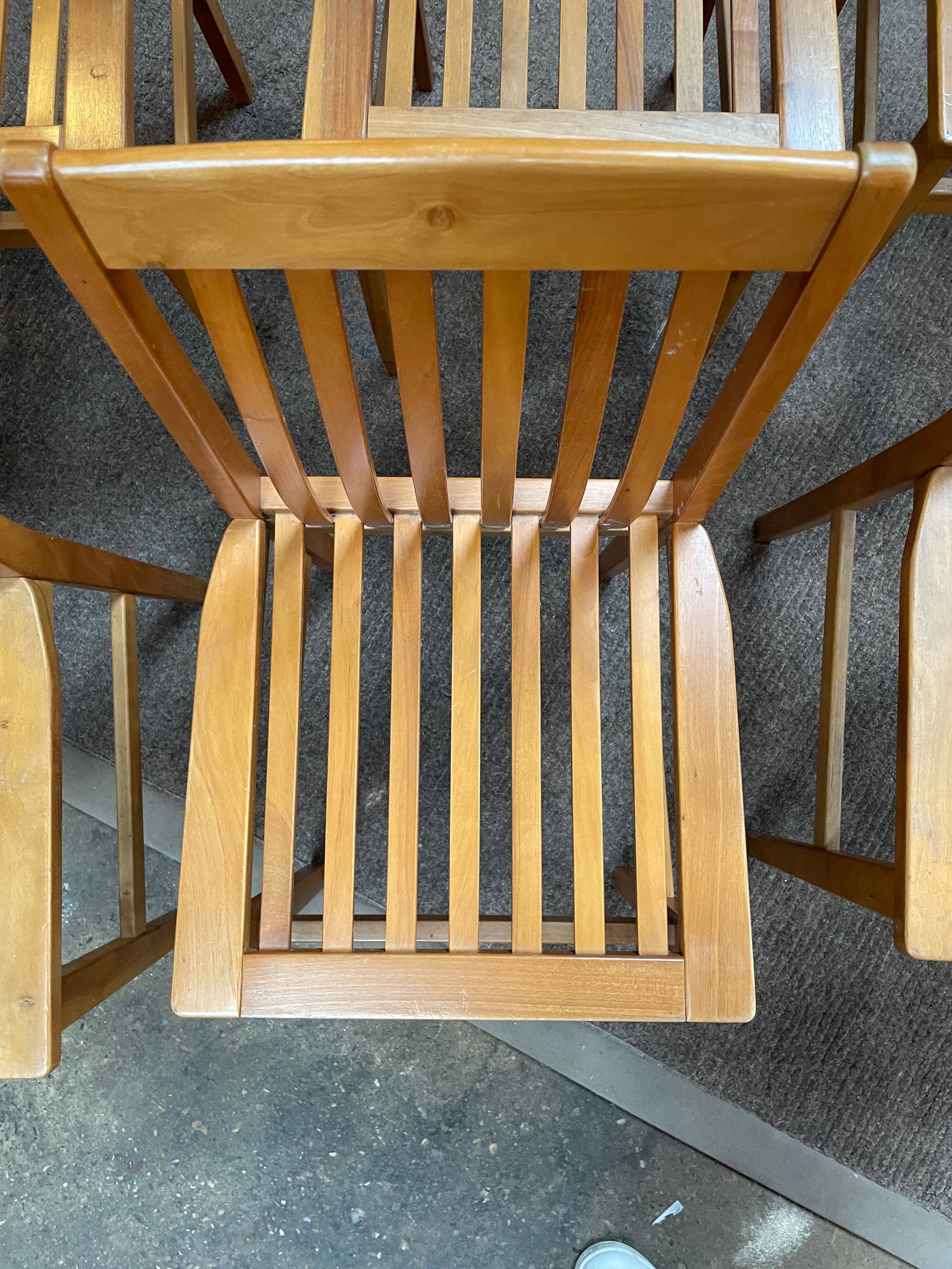 Set of 6 “Milano” model chairs by Aldo Rossi, Molteni edition.