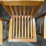 Set of 6 “Milano” model chairs by Aldo Rossi, Molteni edition.