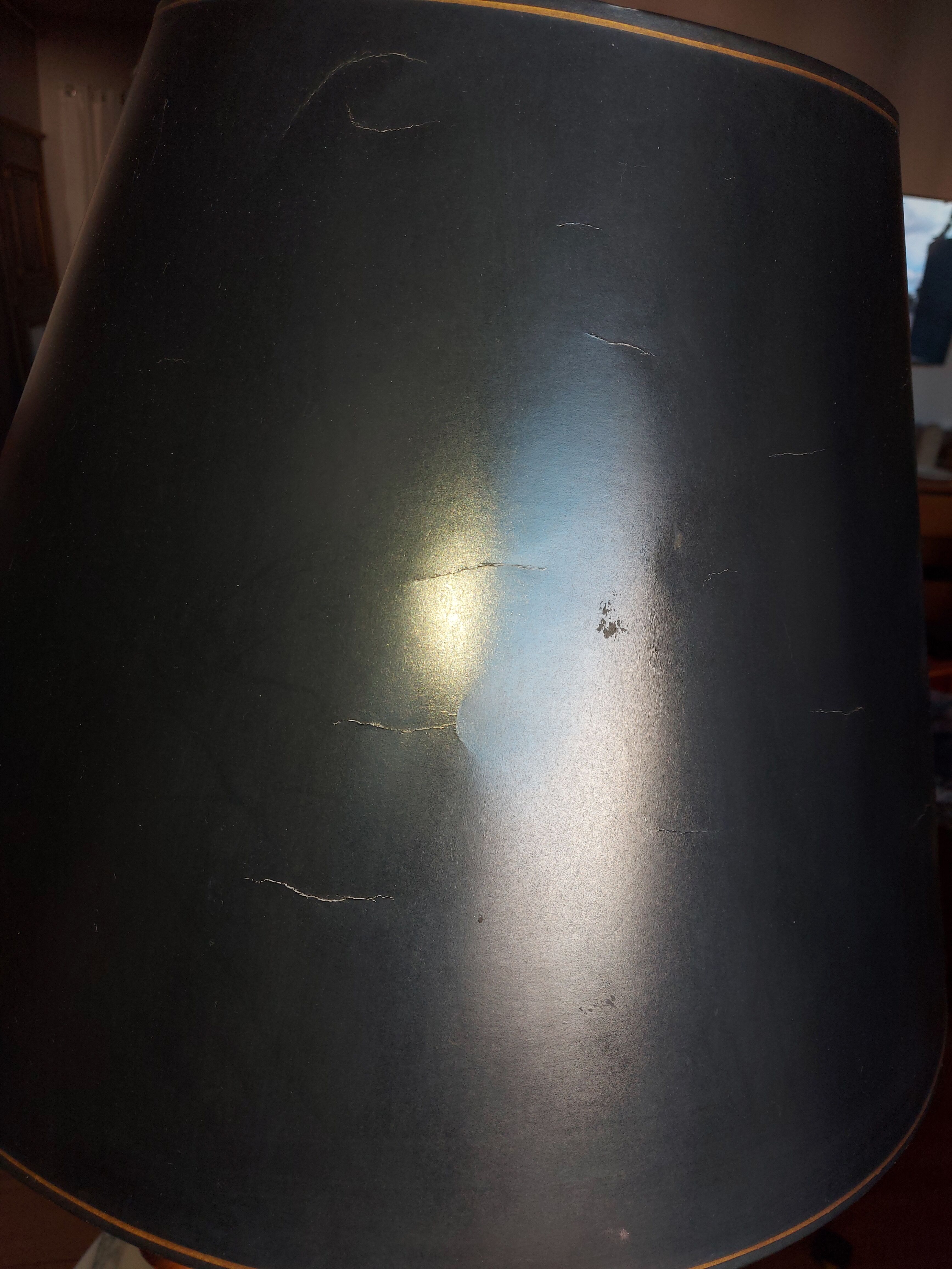 Large lamp, bouquet of vintage anemone flowers, gold metal, Hans Kogl