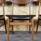4x 60s 70s Teak Dining Room Chairs Danish Modern Design
