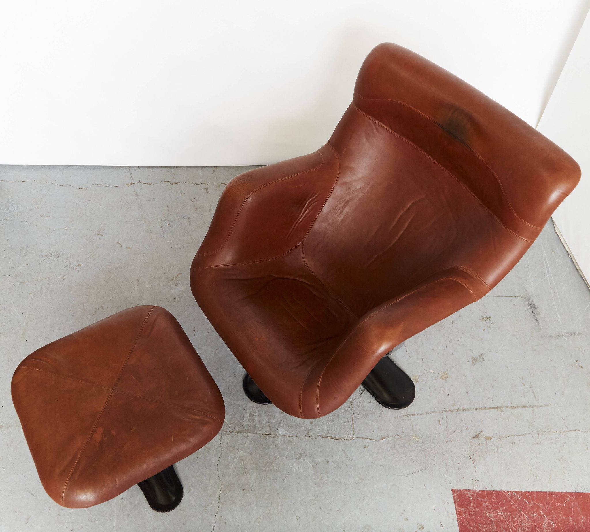 Yrjö Kukkapuro Karuselli Chair & Ottomane for Haimi, 1965