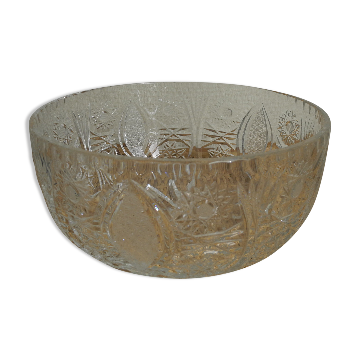 Antique vintage crystal dish