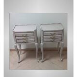 Pair of antique bedside tables