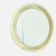 Cristal Arte Italian brass gilded crystal mirror 1960s