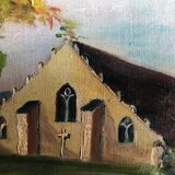 Pont-Aven, Chapel of Trémalo, around 1930. Oil on canvas monogrammed.