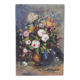 Huile sur panneau, bouquet de fleurs, Pinot Vialet
