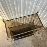 Mid-century shelf in Plexiglas and chrome