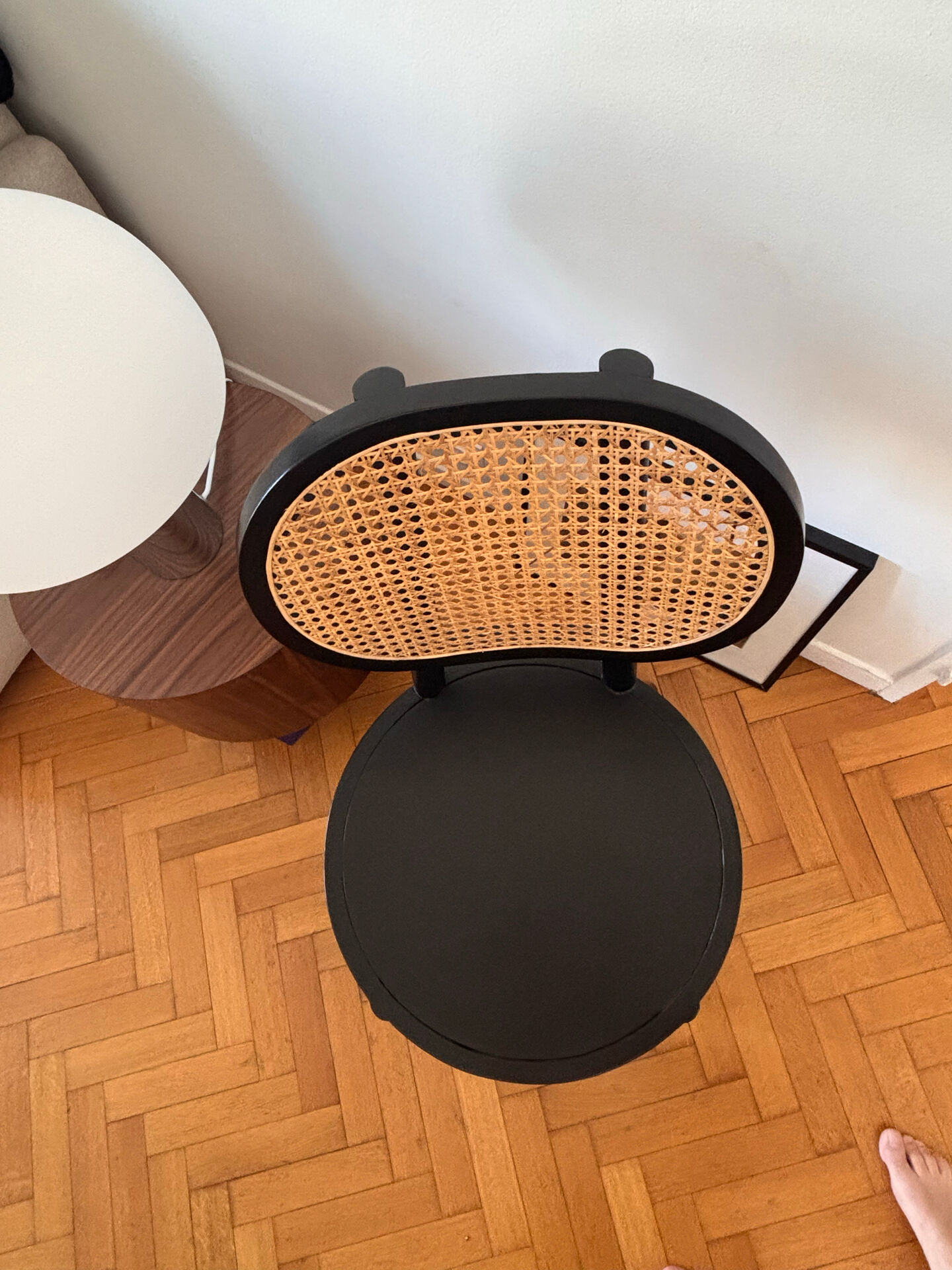 Chaise bistrot vintage en cannage HK Living
