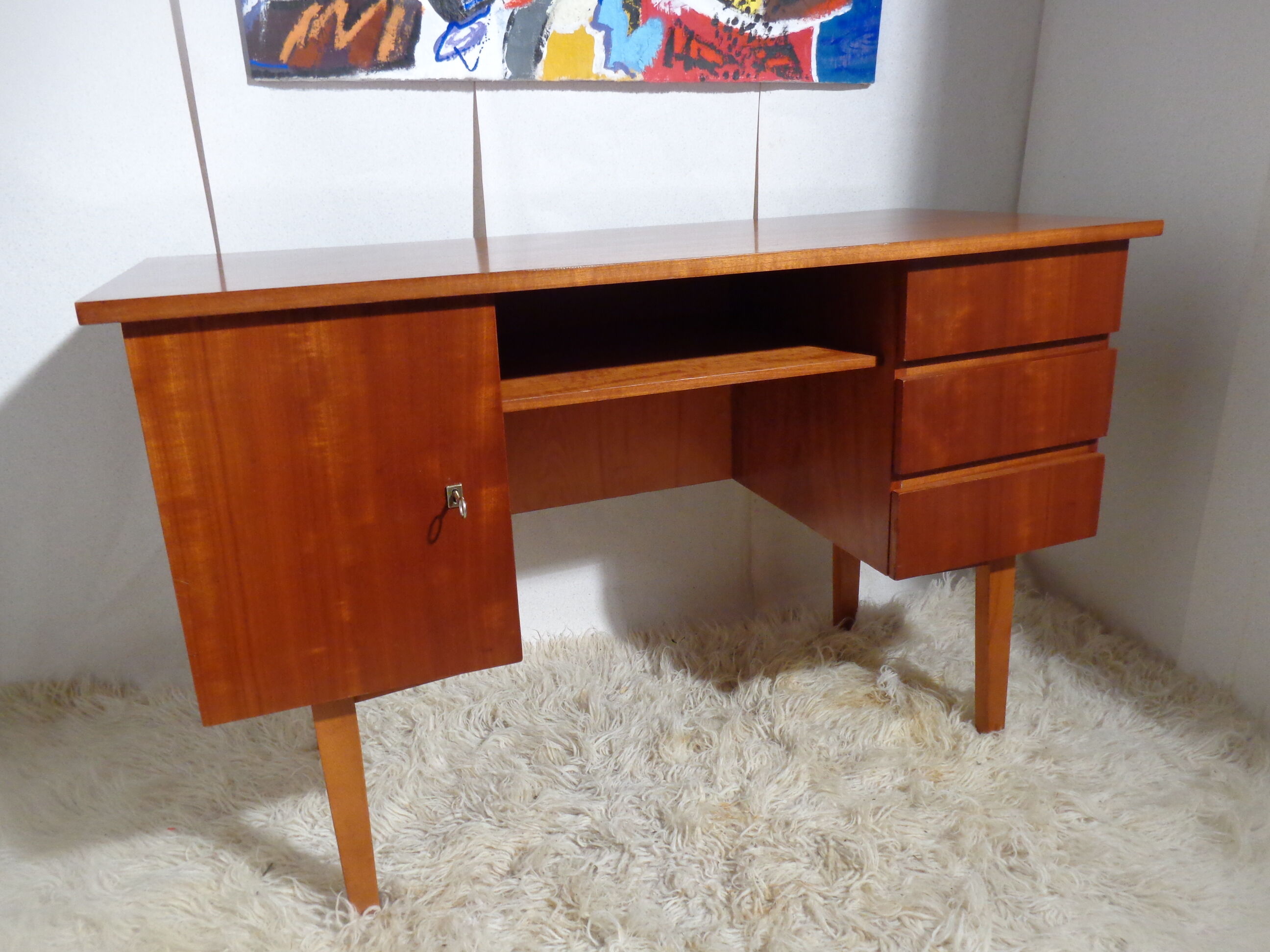 Vintage office of the 60s golden oak