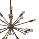 chandelier sputnik 24 arm brass and murano glass