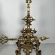 Important Renaissance Style Bronze Fireplace Set with Bar