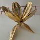 Bronze lotus flower ashtray from the 60s and 70s