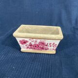 Cache pot de fleur en céramique à décor fleur