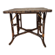 Table en rotin et bambou vintage