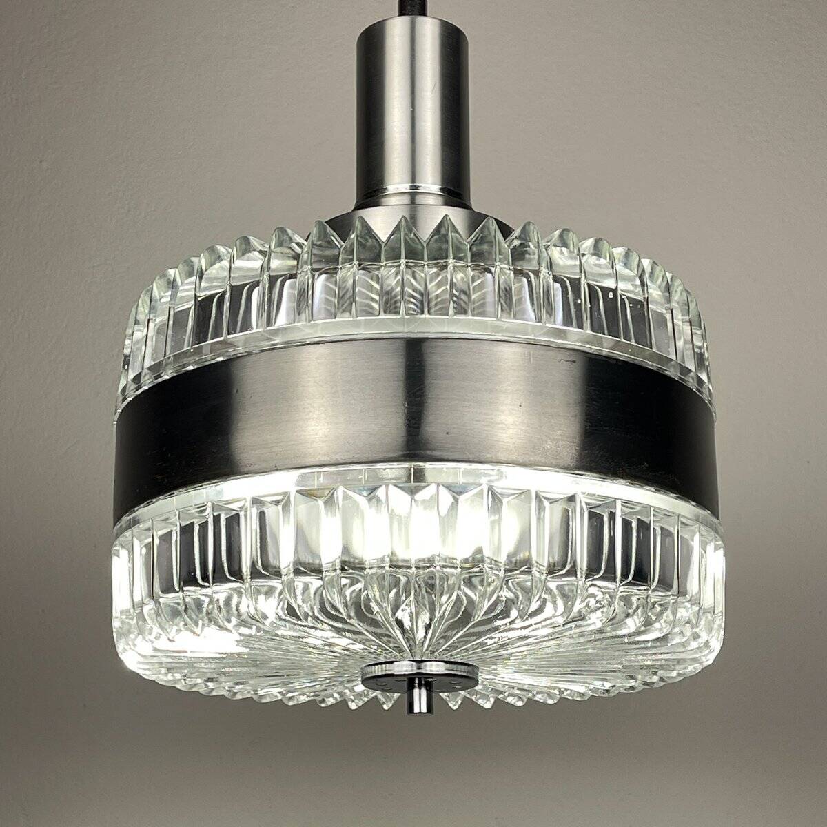 Vintage pendant lamp by Gaetano Sciolari, Italy, 1970s.