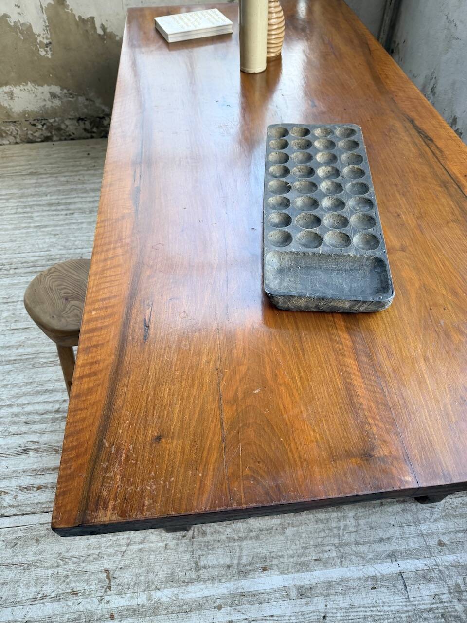 Rustic farmhouse table, solid oak, 2m