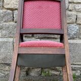 Paire de fauteuils Empire, Consulat, noyer et velours, XIXème s.