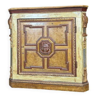 Painted Wood Cabinet. Italy, 18th Century