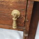 Old barber's mirror in teak