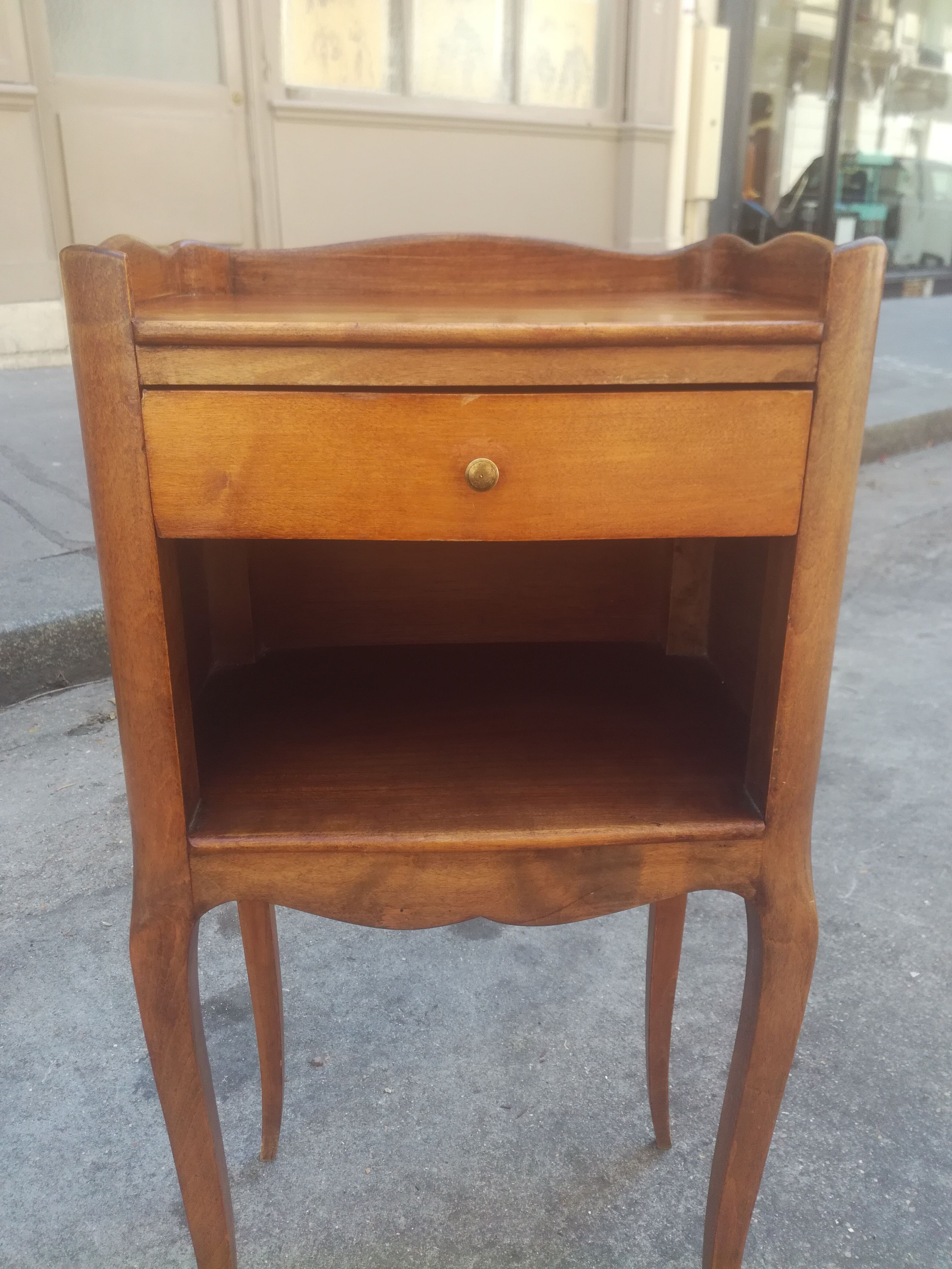 Old style bedside table