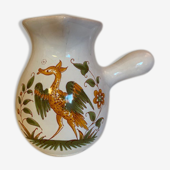 Milk pot Ceramic decoration Moustiers G. F.