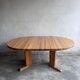 Table à manger extensible en pin massif, Scandinavie, années 1970