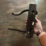 Thonet curved wood wall coat rack with 2 hooks