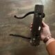 Thonet curved wood wall coat rack with 2 hooks