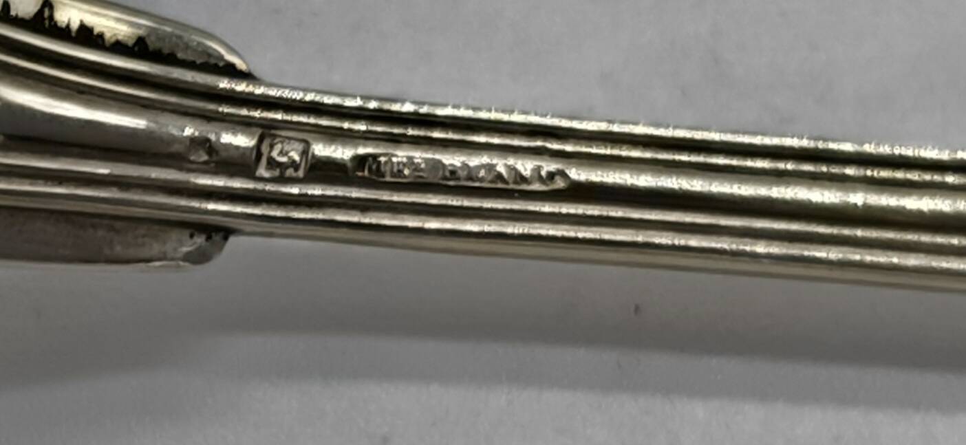 Housewife of 12 small spoons in silver metal from ruolz