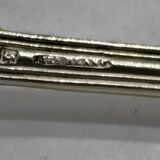 Housewife of 12 small spoons in silver metal from ruolz