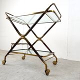 Vintage italian serving trolley style Cesare Lacca, 1950s
